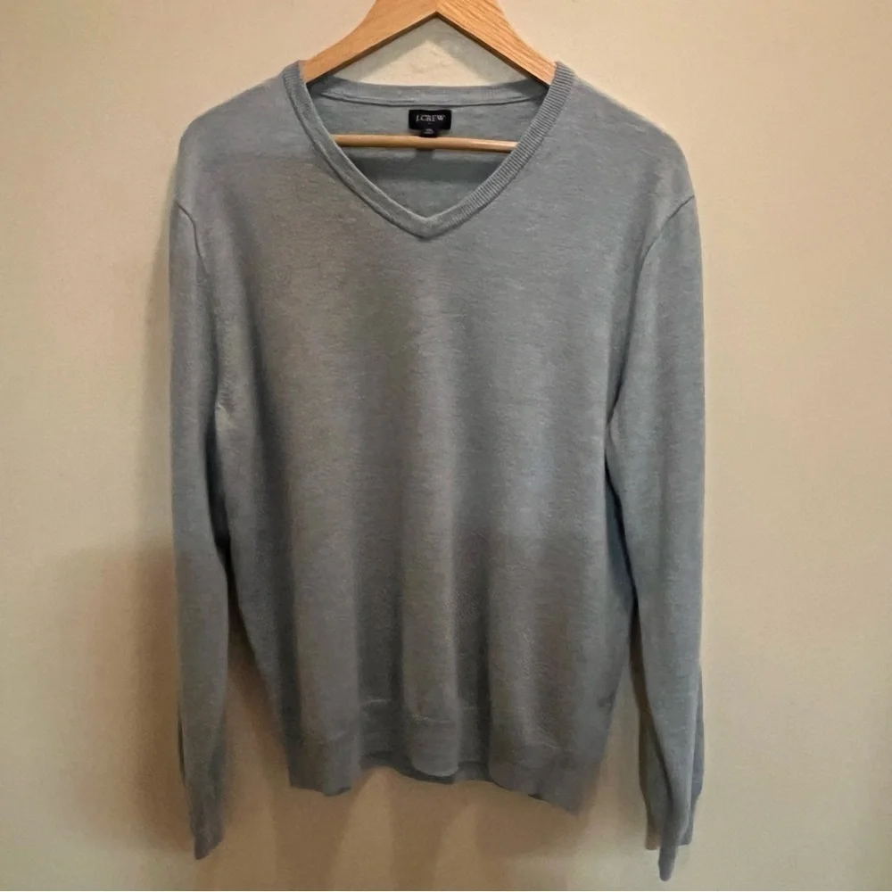 J. Crew Merino Wool Blend V-neck Sweater Men’s Size Extra Large
